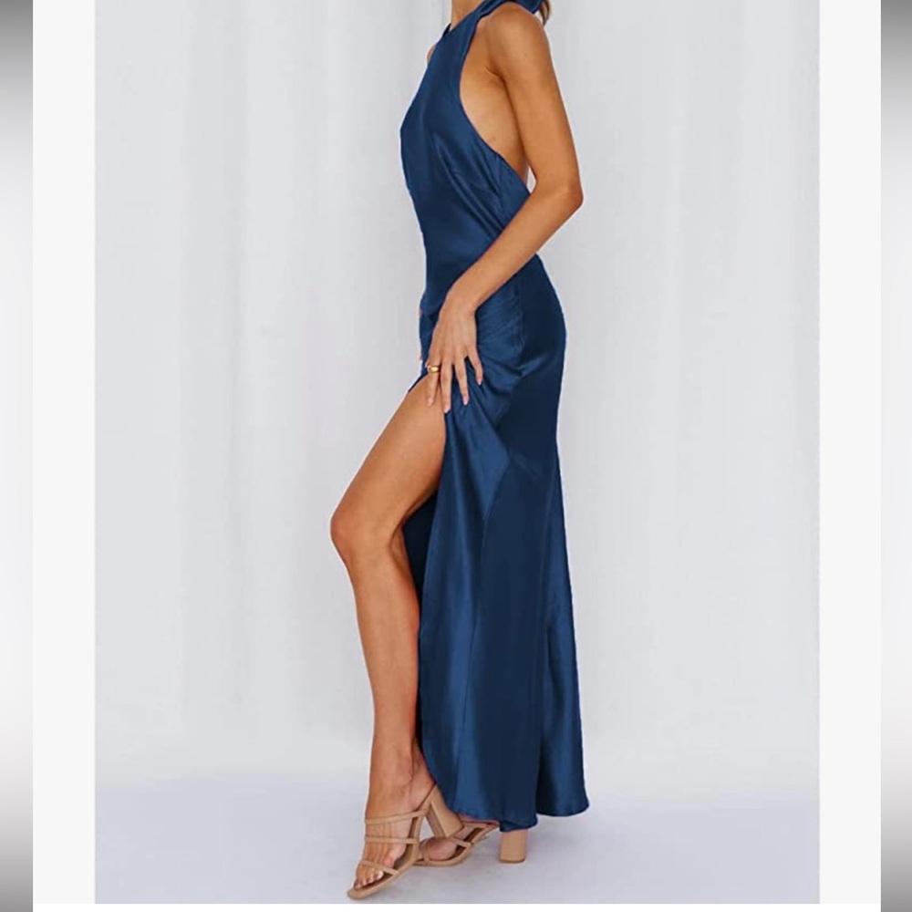 Amazon silk navy dress. Worn once